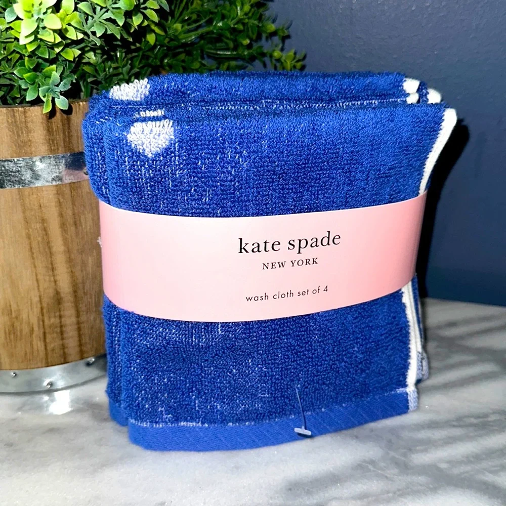 Kate spade set of 4 wash cloths
